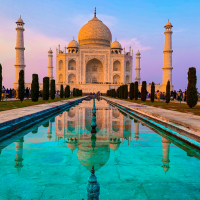 The Taj Mahal in India is one of the most visited monuments in the world.