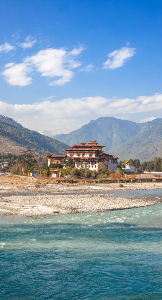 Stunning Bhutanese architectural marvel in Bhutan