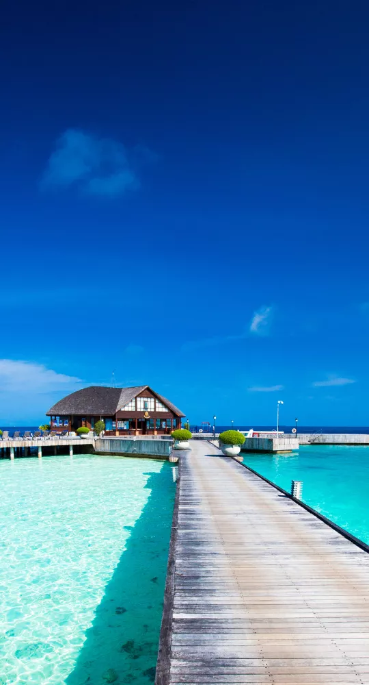 Serene Maldivian overwater retreat