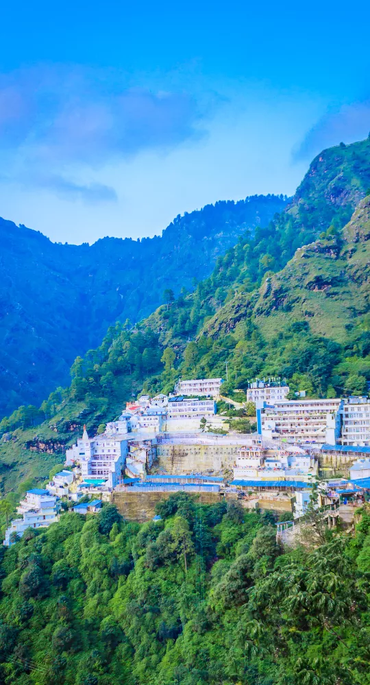 aerial view of vaishno devi bhawan