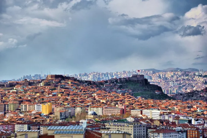 Panoramic View of Ankara from Ankara Castle