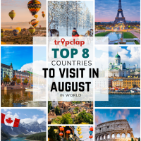 List of Top 8 Countries you can plan to visit in August in World
