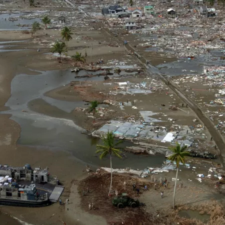 During the 2004 Tsunami, India's southernmost point, Indira Point, subsided by 4.25 metres