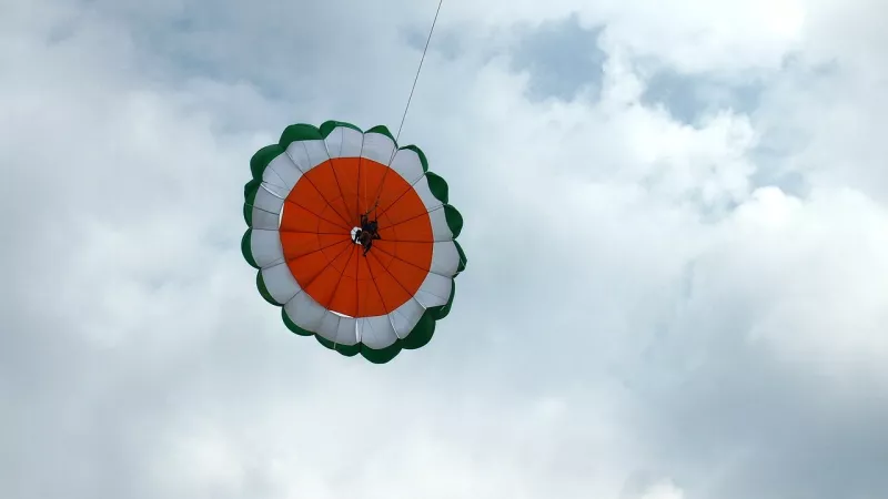 3. Paragliding over the beaches of Goa 