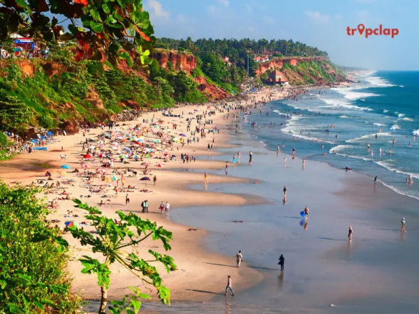 2. Varkala Beach, Kerala