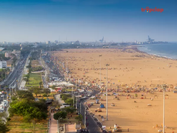 5. Marina Beach, Chennai