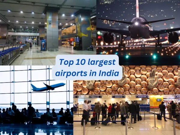 Top 10 largest airports in India