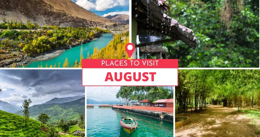 Top 10 Places you must visit in August in India (2025)