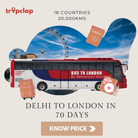 The Bus Service From Delhi to London Via 18 Countries in 70 days